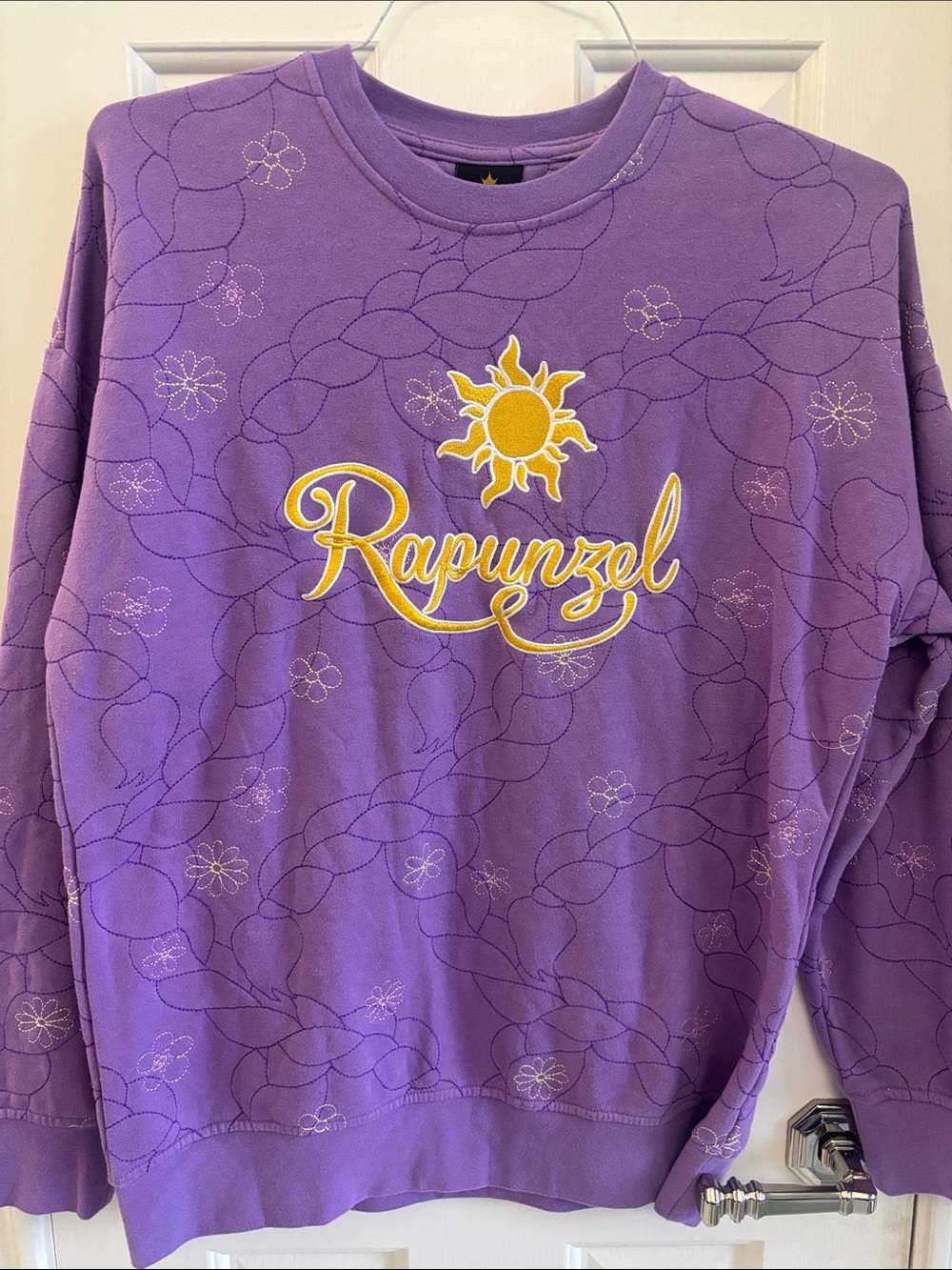 Disney Princess Rapunzel Purple Crewneck Sweater